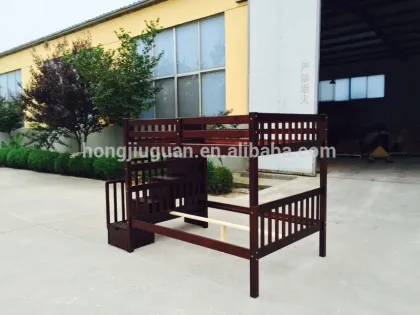 strong pine wood bunk bed
