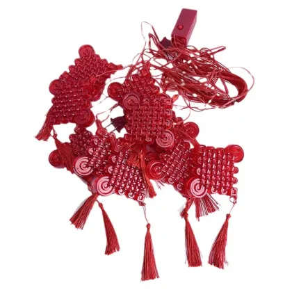 Chinese Knot Red Lantern LED String Lights for Chinese New Year and Christmas Decoration