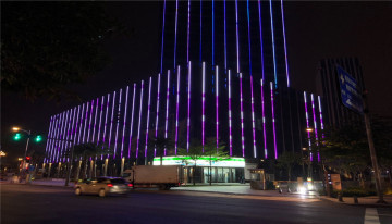 Pencahayaan garis besar linear diketuai aluminium nipis