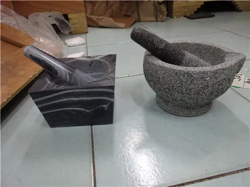 Square Granite Food Grinder