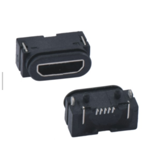 Waterproof DIP MICRO USB-AB TYPE 5P SMT Receptacle