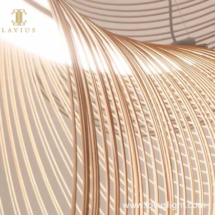 Wooden technology villa chandelier decorative ceiling chandelier