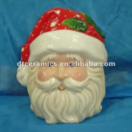 Christmas ceramic jar