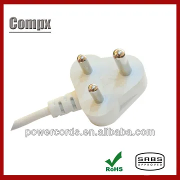 16A 250V SABS south africa power cord