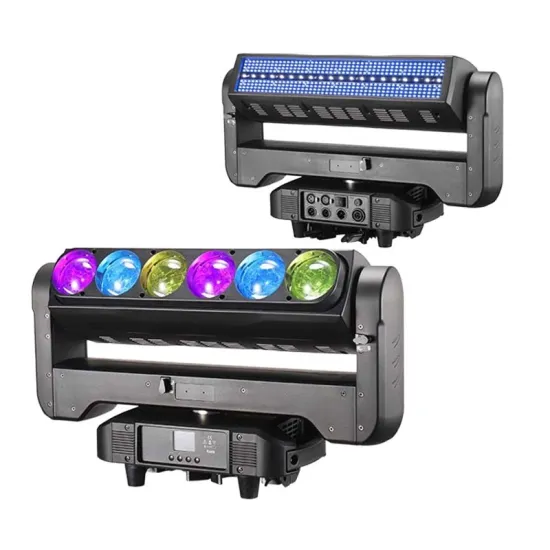 6x60W RGBW Wash Strobe LED Moving Head RDM DJ Light for Concerts