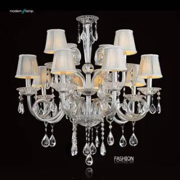 glass lampshade crystal pendant light chandelier