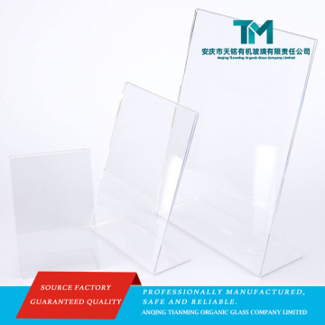 A6 Double Sided Clear Acrylic Table Tent