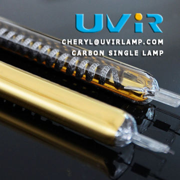 Gold Reflector Carbon Fiber Lamp IR Emitter replace of Heraeus Lamp