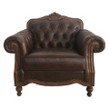 American solid wood sofa for single person