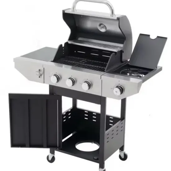 Hot Selling Multi-Functional Gas Barbecue Stove in 2024, with Wheeled Outdoor Camping Barbecue Gas Grill