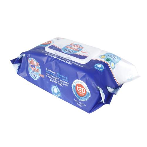 Lingettes nettoyantes antibactériennes humides jetables pour bébé