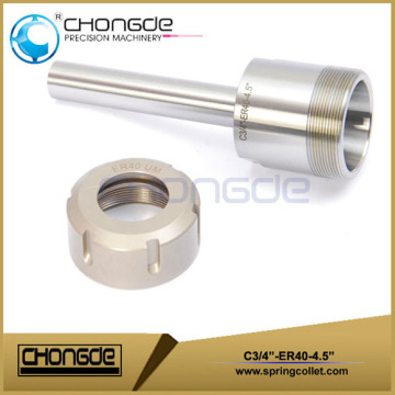 ER40 3/4" Collet Chuck With Straight Shank 4.5"