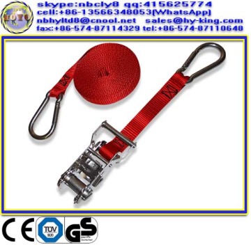 3" 75mm 7T Red endless ratchet strap , stainless steel ratchet straps , rope ratchet