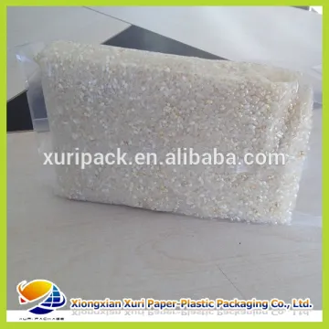vacuum heat sealed rice plastic packaing bag