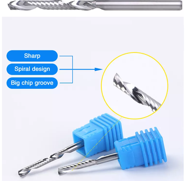 Tungsten Carbide Single Flute End Mill Cutters For Wood13 Png