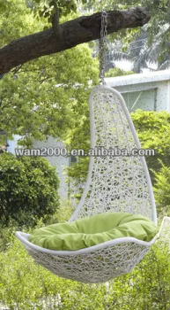 PE rattan swing chair for outdoor
