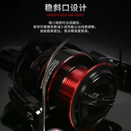 Abu 500-4000 Spinning Reel BMAXII 5.1:1 Long-range Saltwater Fishing Reel