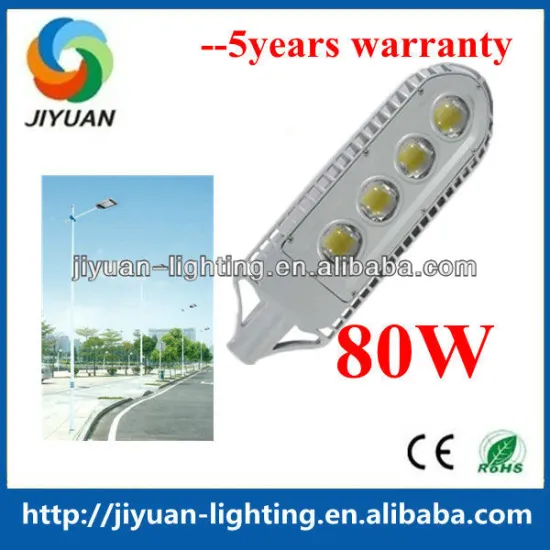 Meanwell Driver Bridgelux chips 80w aluminum led street light accessories