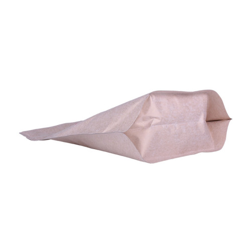 Плоско дъно Mylar торбички с прозрачен прозорец за дисплей за кафе с калаена вратовръзка