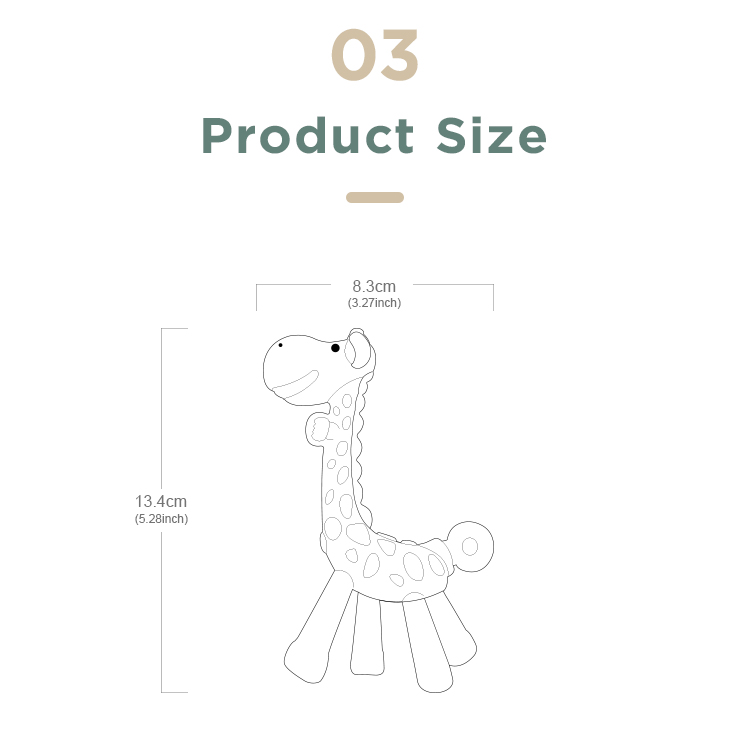 silicone animal teether