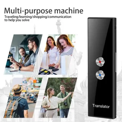 Mini Portable T8 Voice Translator: 68 Multi-Languages Real-Time Wireless Translation