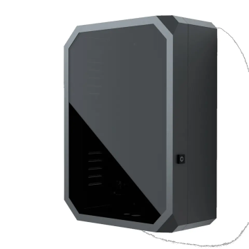 IP65 Outdoor Wall-Mounted Metal Enclosure for EV Car Charger with Glass Door