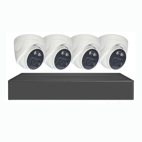 Trealamh Dome 4K wifi CCTV ceamara poe nvr ceamara