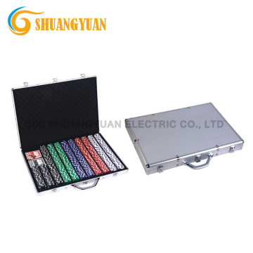 1000-Piece Poker Chip Set in Durable Aluminum Case