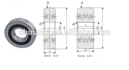 guide roller bearing LR209NPPU U groove guide roller bearing