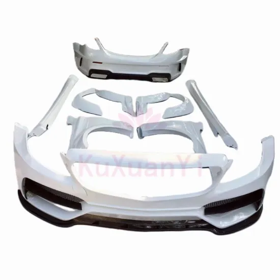 Used for Mercedes Benz W205 C63 PD style PP plastic front and rear bumpers  side skirts  wheel arch body kit