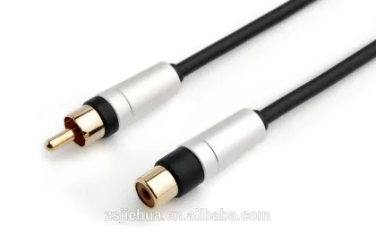 Pro designed slim RCA audio cable male to female
