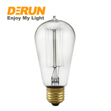 خمر Edison Bulb ST58 ST64 E26 E27 B22 - ضوء الشعيرة الزخرفية