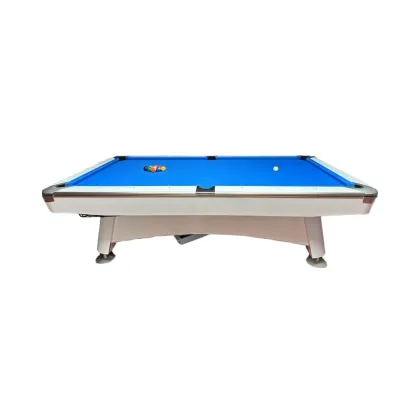Nine Ball Table with Solid Wood Legs and Jiujiang Stone