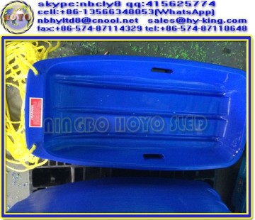 Blue plastic slippery racer sled , plastic toy sleds for kids , cheap plastic sled winter for sale
