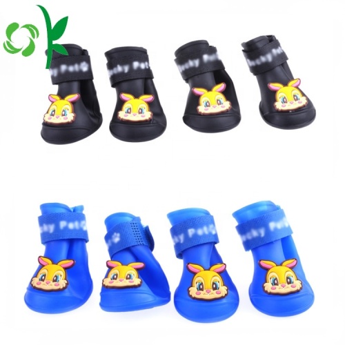 Phim hoạt hình Silicone PET giày chống thấm chân chó