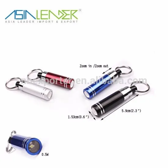 15.3*87.5mm 16g Mini Flashlight, 1 LED Torch Keychain