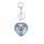 Opalite Heart Antique Silver Double Dragon Stone Pendant (32x42mm) Necklace 45cm Black Cord