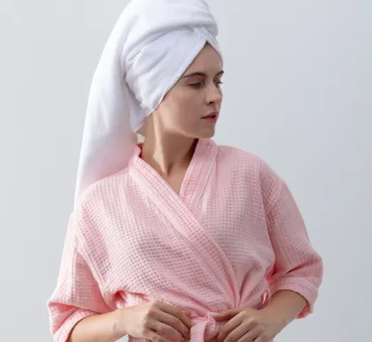 Custom robe bath robe waffle robe for hotel