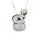 Gemstone with Silver Plated Tiger Charm Necklace with 18 inches Silver Chain Choker for Women Girl Anniversary Gift Mother