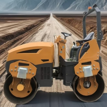 Manufacturers Direct Sale Vibratory Road Roller with Front Rear Lighting Warning Lights