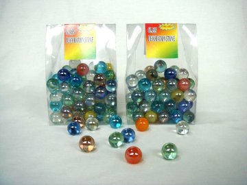 colorful glass playing marble