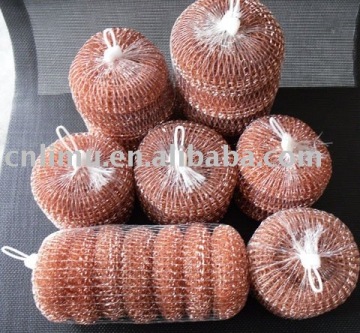 copper mesh scourer
