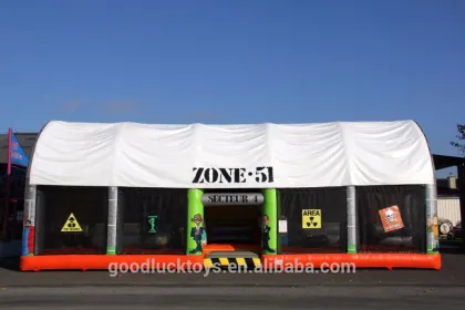 inflatable mattress games with a roof to protect children