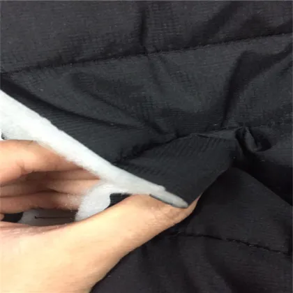 Waterproof Nylon Fabric Quilted Coat with Soft Cotton Waterproof Shell