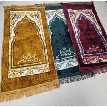 Jacquard Printed Mats Muslim Embossed Prayer Rug