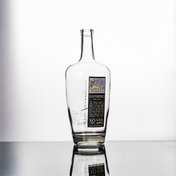 Embossing Lion 750ml Gin Liqueur Glass Spirit Bottle Liquor