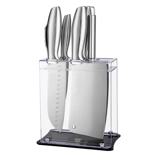 Yangjiang High-Quality 7-Piece Home Chef Kitchen Cutlery Set: Stainless Steel Knife Set Including Sharpener
