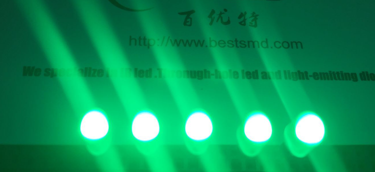 Oval green led