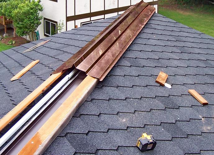 application of Ridge cap