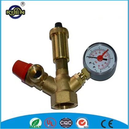 brass water temperature control valve mixing valve temperature regulating valve